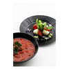 LUMINARC HARENA BLACK OPAL TEMPERED GLASS SIDE PLATE, 190MM DIA