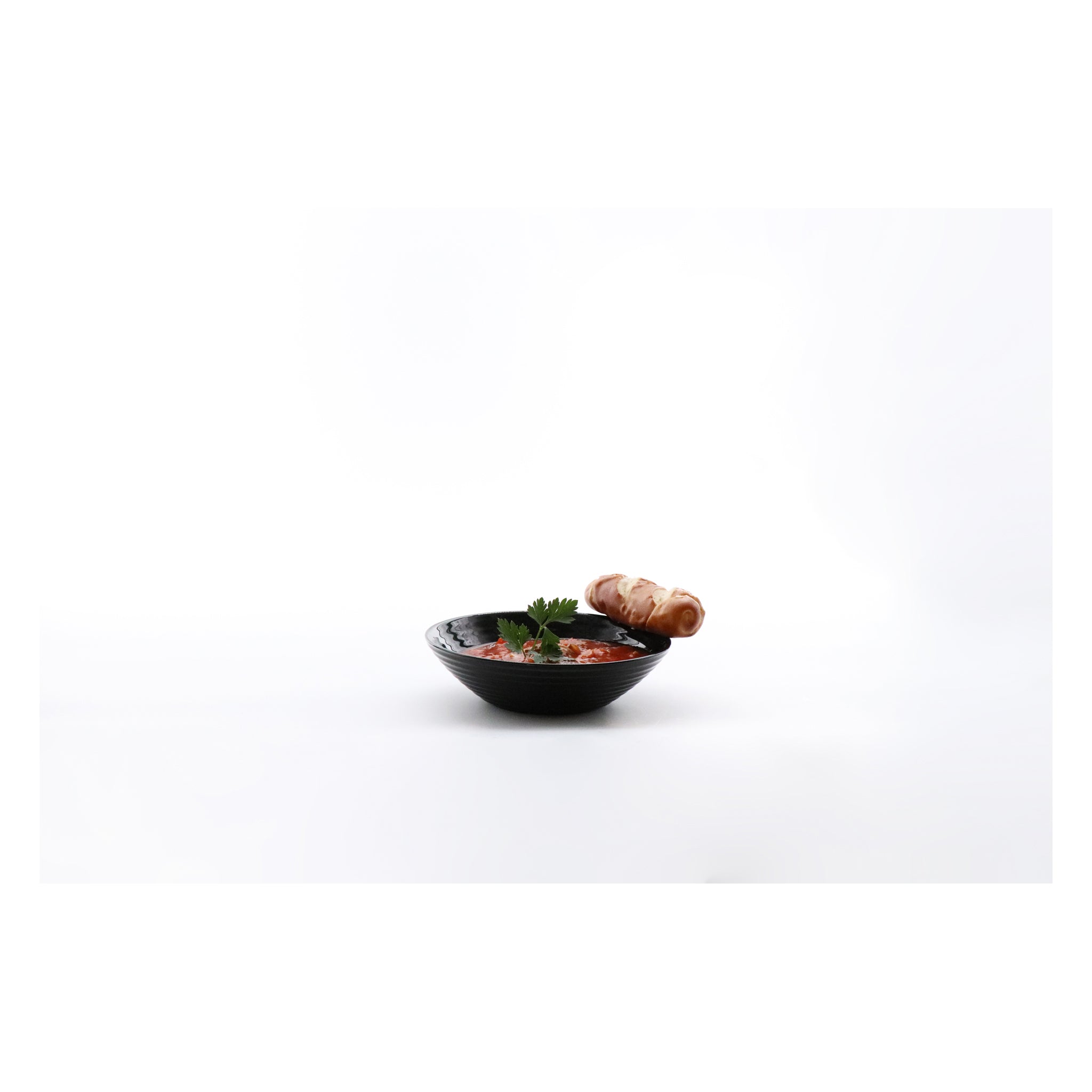 LUMINARC HARENA BLACK OPAL TEMPERED GLASS MULTI-PURPOSE BOWL 450ML, 160MM DIA