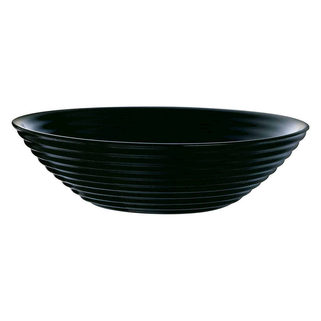 LUMINARC HARENA BLACK OPAL TEMPERED GLASS MULTI-PURPOSE BOWL 450ML, 160MM DIA