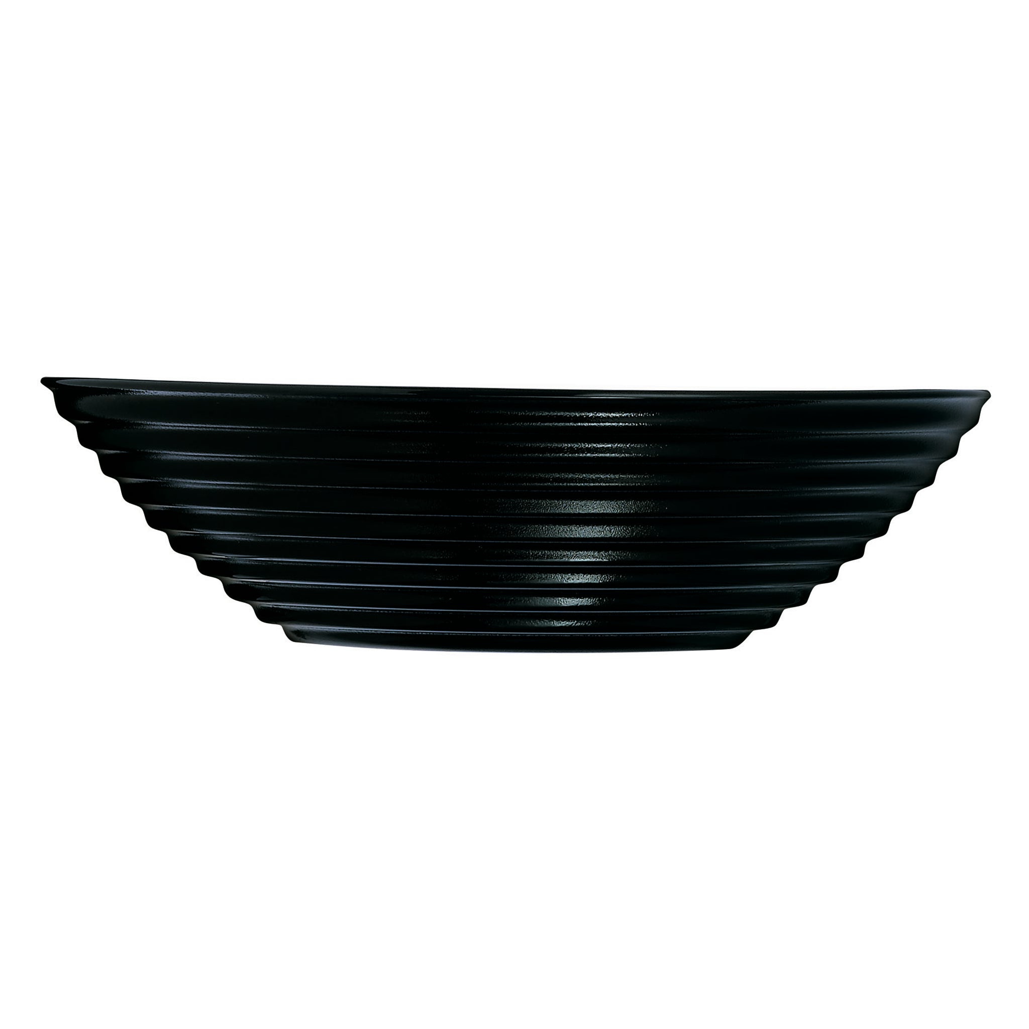 LUMINARC HARENA BLACK OPAL TEMPERED GLASS MULTI-PURPOSE BOWL 450ML, 160MM DIA