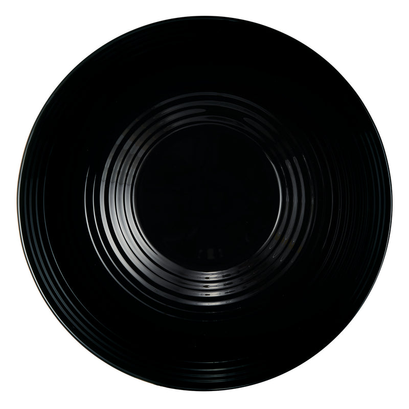 LUMINARC HARENA BLACK OPAL TEMPERED GLASS SALAD BOWL, 3LT (270MM DIA)