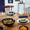 LUMINARC HARENA BLACK OPAL TEMPERED GLASS SALAD BOWL, 3LT (270MM DIA)