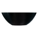 LUMINARC HARENA BLACK OPAL TEMPERED GLASS SALAD BOWL, 3LT (270MM DIA)