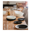 LUMINARC HARENA BLACK OPAL TEMPERED GLASS SIDE PLATE, 190MM DIA