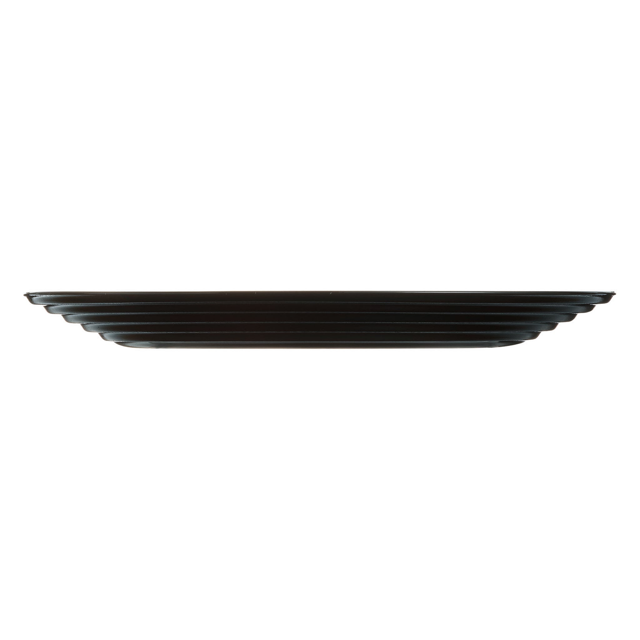 LUMINARC HARENA BLACK OPAL TEMPERED GLASS DINNER PLATE, 250MM DIA