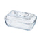 LUMINARC TEMPERED GLASS COW BUTTER DISH, (110X170X75MM)