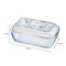 LUMINARC TEMPERED GLASS COW BUTTER DISH,