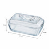 LUMINARC TEMPERED GLASS COW BUTTER DISH,