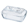 LUMINARC TEMPERED GLASS COW BUTTER DISH, 110X170MM