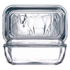 LUMINARC TEMPERED GLASS COW BUTTER DISH,