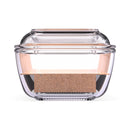 LUMINARC TEMPERED GLASS COW BUTTER DISH,