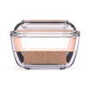 LUMINARC TEMPERED GLASS COW BUTTER DISH,