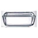 LUMINARC TEMPERED GLASS COW BUTTER DISH,