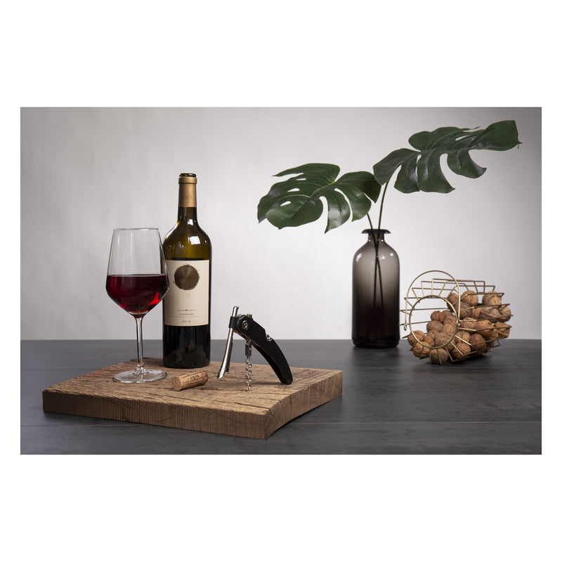 VACU VIN BLACK SINGLE PULL CORKSCREW