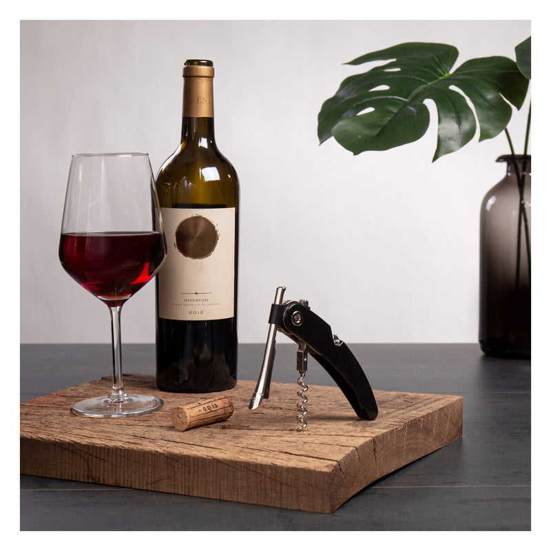 VACU VIN BLACK SINGLE PULL CORKSCREW