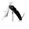 VACU VIN BLACK SINGLE PULL CORKSCREW