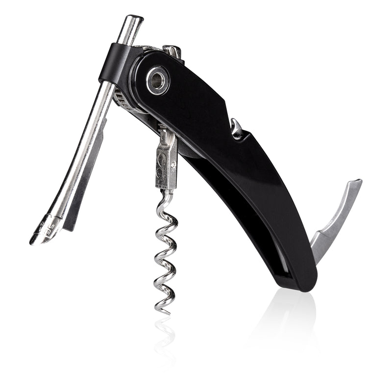 VACU VIN BLACK SINGLE PULL CORKSCREW