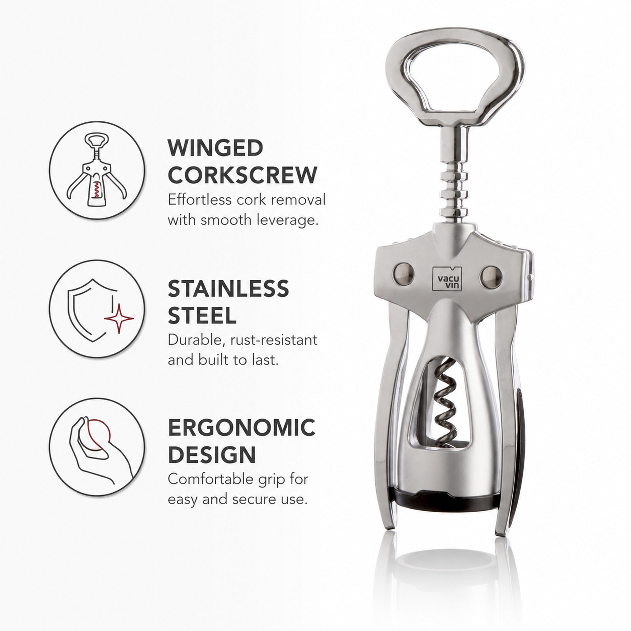 VACU VIN WINGED CORKSCREW GIFT PACK
