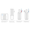 VACU VIN ACTIVE WINE BOTTLE COOLER - ELEGANT BLACK