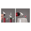 VACU VIN BLACK NON-DRIP CRYSTAL WINE SERVER 2 PIECE SET