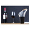 VACU VIN BLACK NON-DRIP CRYSTAL WINE SERVER 2 PIECE SET