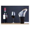 VACU VIN BLACK NON-DRIP CRYSTAL WINE SERVER 2 PIECE SET