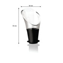 VACU VIN BLACK NON-DRIP CRYSTAL WINE SERVER 2 PIECE SET