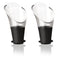 VACU VIN BLACK NON-DRIP CRYSTAL WINE SERVER 2 PIECE SET