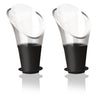 VACU VIN BLACK NON-DRIP CRYSTAL WINE SERVER 2 PIECE SET