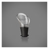 VACU VIN BLACK NON-DRIP CRYSTAL WINE SERVER 2 PIECE SET