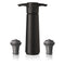VACU VIN BLACK WINE SAVER GIFT PACK, (1 PUMP + 2 WINE STOPPERS)