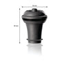 VACU VIN BLACK WINE SAVER, 1 PUMP + 2 WINE STOPPERS, 3PK GIFT SET