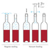 VACU VIN GREY VACUUM WINE STOPPERS 2PK SET