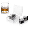 VACU VIN WHISKEY CHILLING STONES STAINLESS STEEL 4 PIECE SET