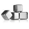 VACU VIN WHISKEY CHILLING STONES STAINLESS STEEL 4 PIECE SET