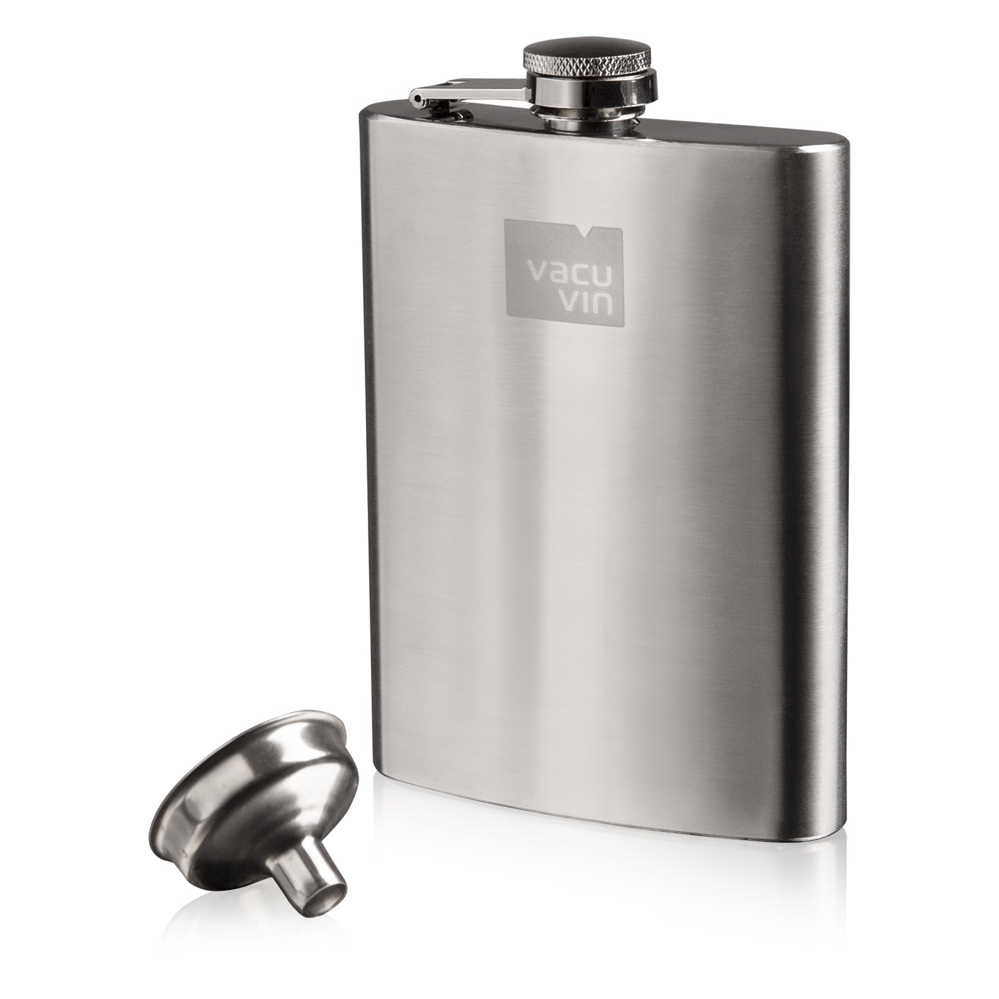 VACU VIN HIP FLASK & FUNNEL STAINLESS STEEL 2PK, 240ML