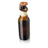 VACU VIN BEER BOTTLE MARKER & STOPPER LEATHER SET OF 6