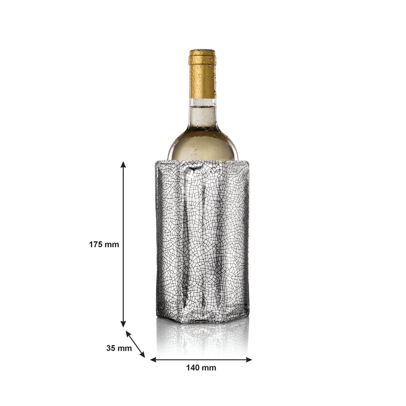 VACU VIN ACTIVE WINE BOTTLE COOLER - SILVER