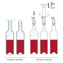 VACU VIN WINE SERVER & STOPPER BLACK, 2PCS