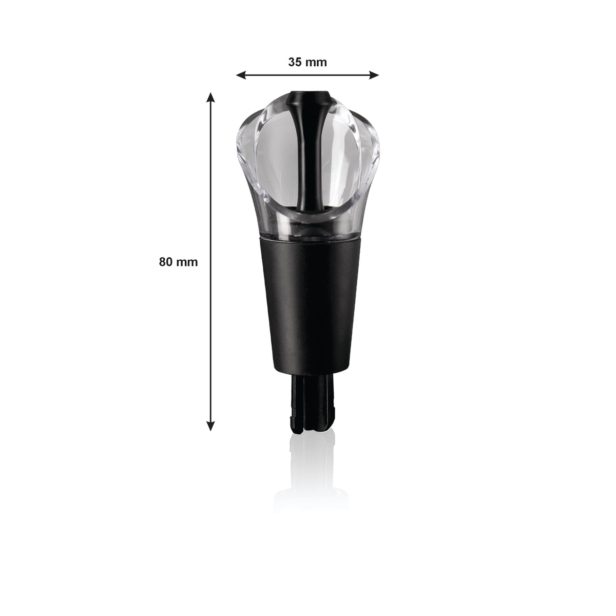 VACU VIN WINE SERVER & STOPPER BLACK 2PK