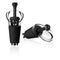 VACU VIN WINE SERVER & STOPPER BLACK, 2PCS