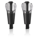 VACU VIN WINE SERVER & STOPPER BLACK, 2PCS