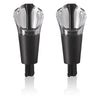 VACU VIN WINE SERVER & STOPPER BLACK, 2PCS