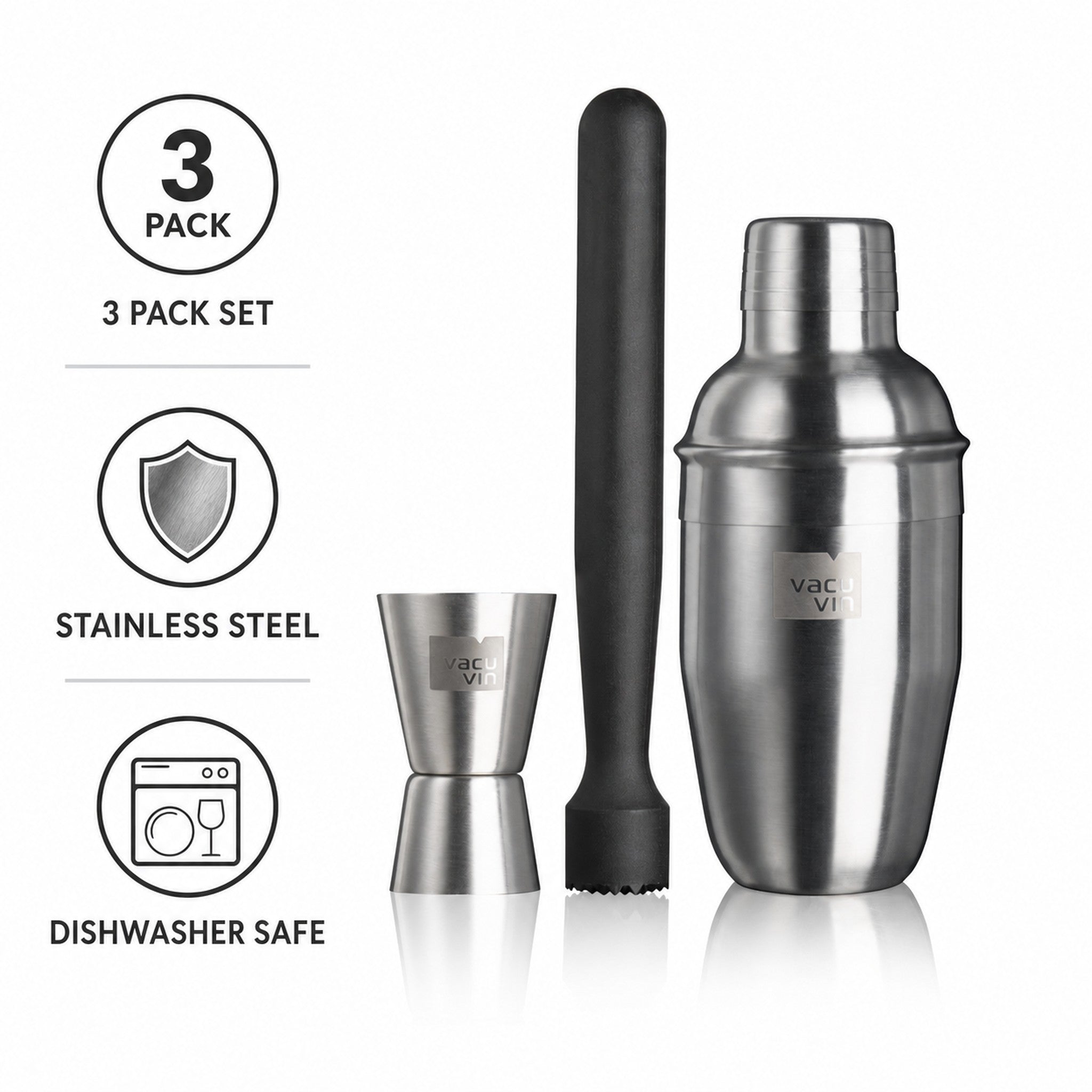VACU VIN BASIC COCKTAIL 3PK SET