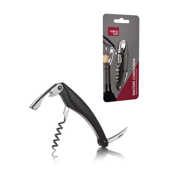 VACU VIN WAITERS CORKSCREW BLACK