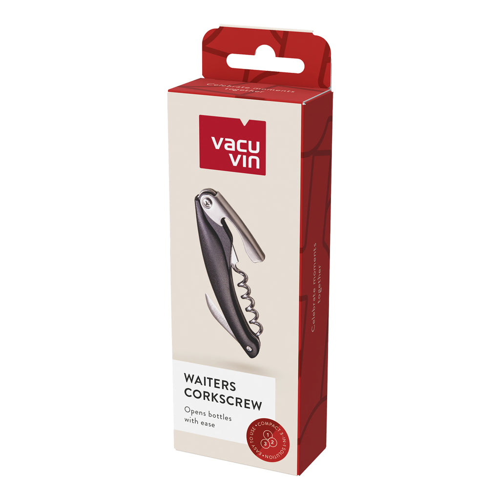 VACU VIN WAITERS CORKSCREW BLACK