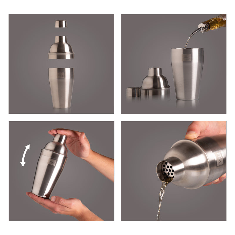 VACU VIN COCKTAIL SHAKER STAINLESS STEEL, 550ML