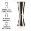 VACU VIN JAPANESE JIGGER STAINLESS STEEL. 30ML/60ML