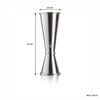 VACU VIN JAPANESE JIGGER STAINLESS STEEL. 30ML/60ML