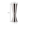 VACU VIN JAPANESE JIGGER STAINLESS STEEL. 30ML/60ML